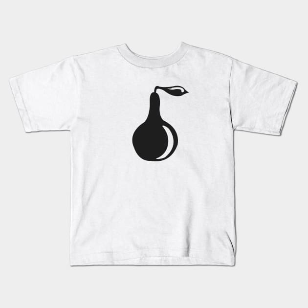 Black Pear Kids T-Shirt by now83